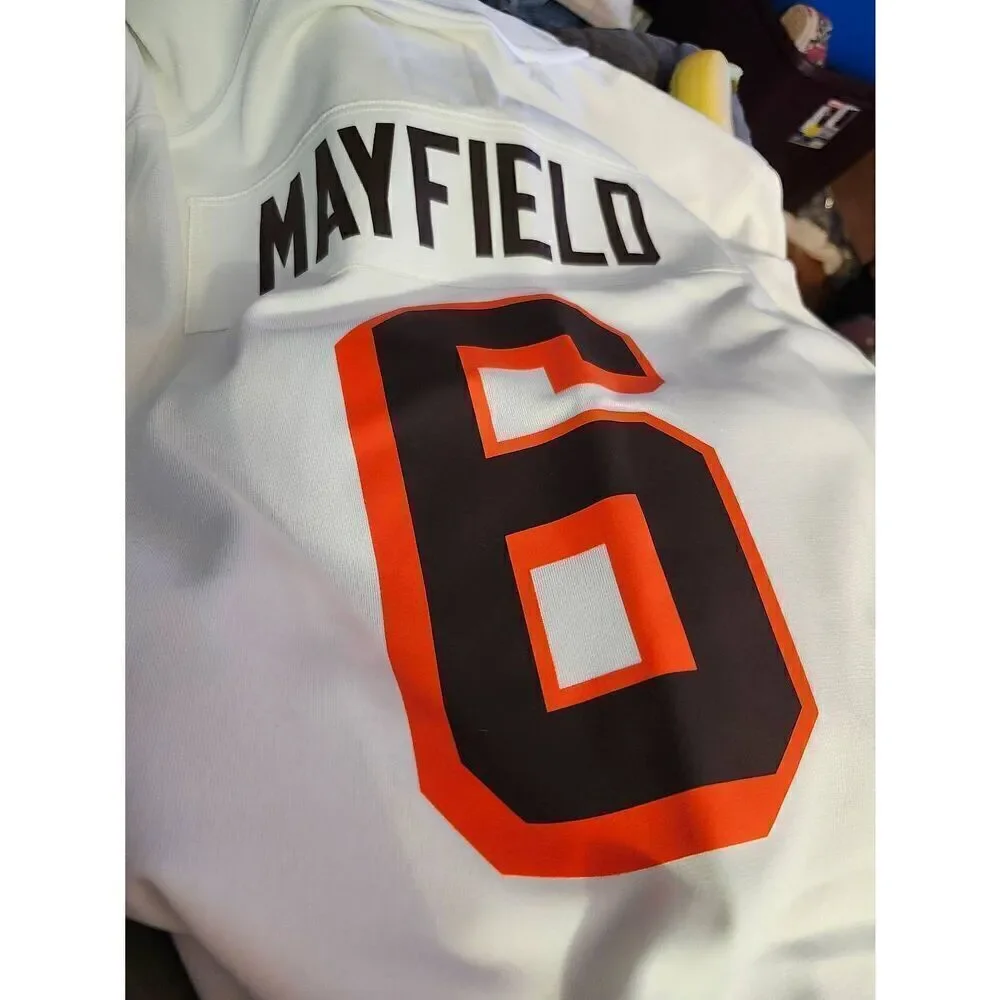 NFL Nike Cleveland Browns Jersey Women’s XLarge White #6 Baker Mayfield Nike On